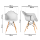 Комплект кухонных стульев Ergozen Eames DAW Pro 2 шт белый